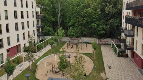 Ausblick vom Balkon der Wohngruppe