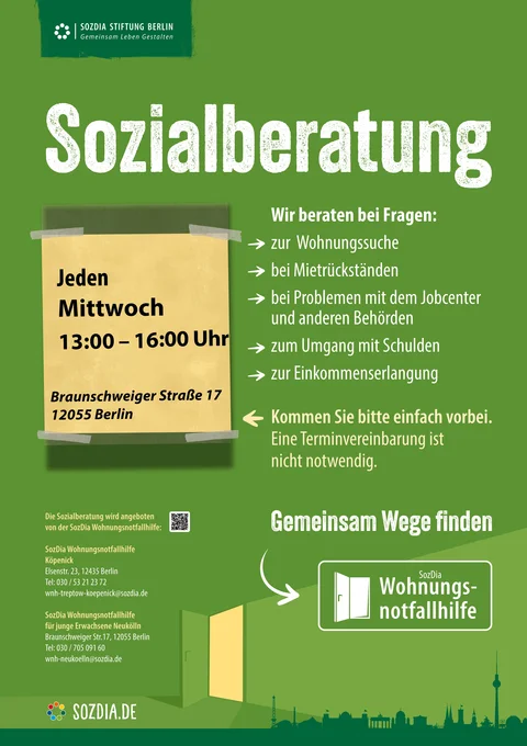 Flyer Termine Sozialberatung