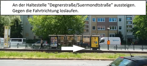 Haltestelle Degnerstraße/Suermondtstraße