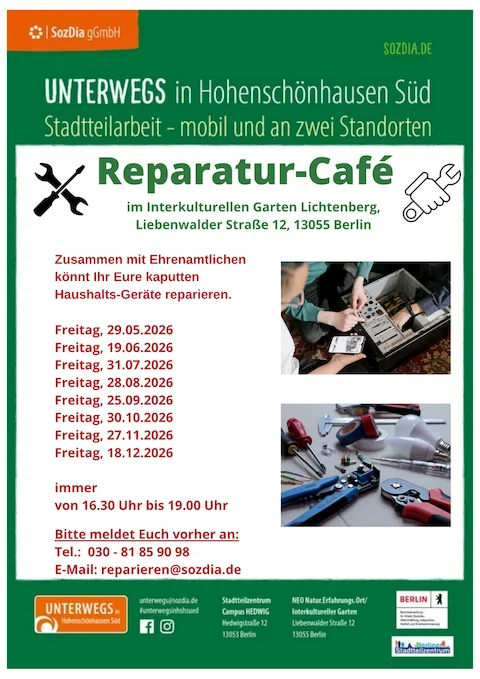 Termine für das Reparatur-Cafe